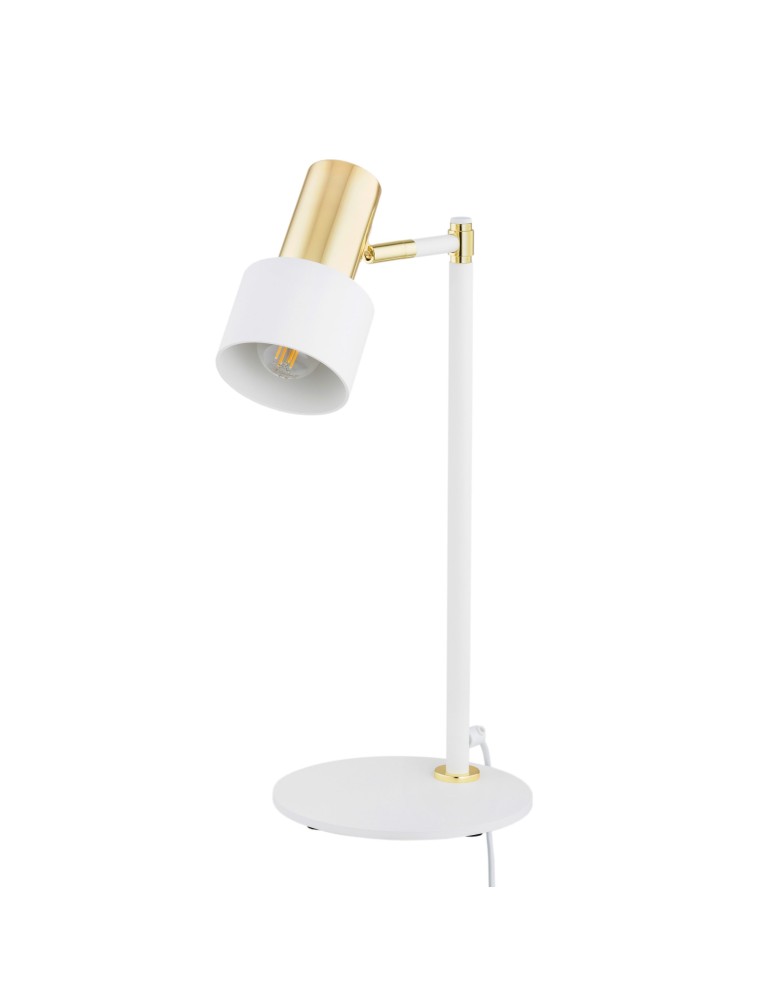 Argon DORIA lampa biurkowa 1 pł. 1x15W (max) biały struktura mosiądz 4256 Argon DORIA lampa biurkowa 1 pł. 1x15W (max) biały struktura mosiądz 4256