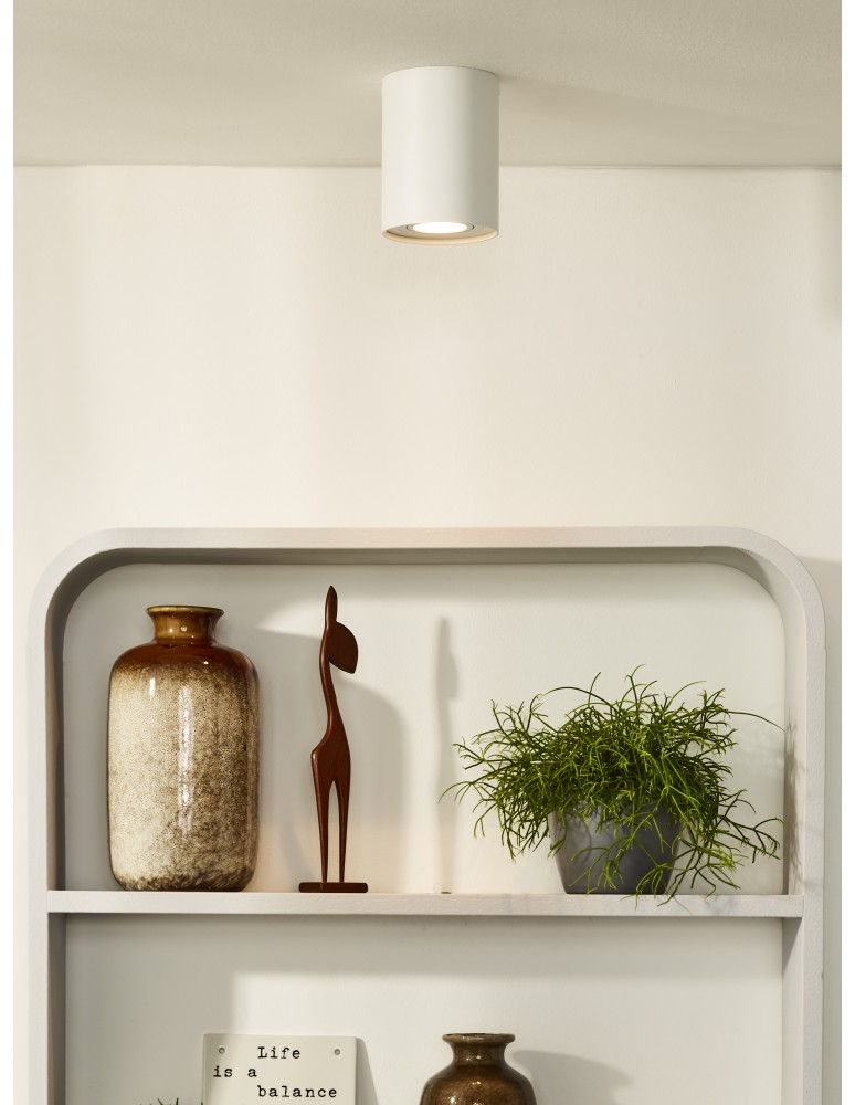 Lucide TUBE Spot Biały Okrągły 1xGU10 22952/01/31 Sufitowa