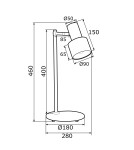 Argon DORIA lampa biurkowa 1 pł. 1x15W (max) biały struktura mosiądz 4256 Argon DORIA lampa biurkowa 1 pł. 1x15W (max) biały struktura mosiądz 4256