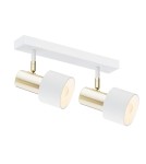 Argon DORIA plafon 2 pł. 2x15W (max) biały struktura mosiądz 927 Argon DORIA plafon 2 pł. 2x15W (max) biały struktura mosiądz 927