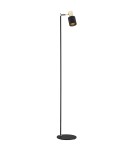 Lampy podłogowe do czytania - Argon DORIA lampa podłogowa 1 pł. 1x15W (max) czarny struktura elementy mosiądzowane 4259 - product 1