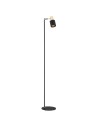 Argon DORIA lampa podłogowa 1 pł. 1x15W (max) czarny struktura elementy mosiądzowane 4259