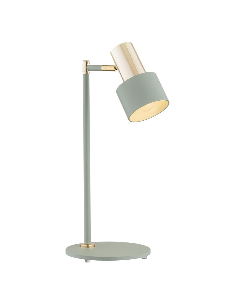 Argon DORIA lampa biurkowa 1 pł. 1x15W (max) szałwia struktura elementy mosiądzowane 4276 Argon DORIA lampa biurkowa 1 pł. 1x15W (max) szałwia struktura elementy mosiądzowane 4276