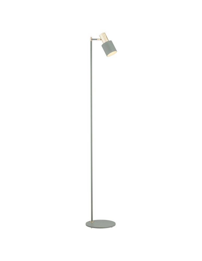 Argon DORIA lampa podłogowa 1 pł. 1x15W (max) szałwia struktura elementy mosiądzowane 4271 Argon DORIA lampa podłogowa 1 pł. 1x15W (max) szałwia struktura elementy mosiądzowane 4271