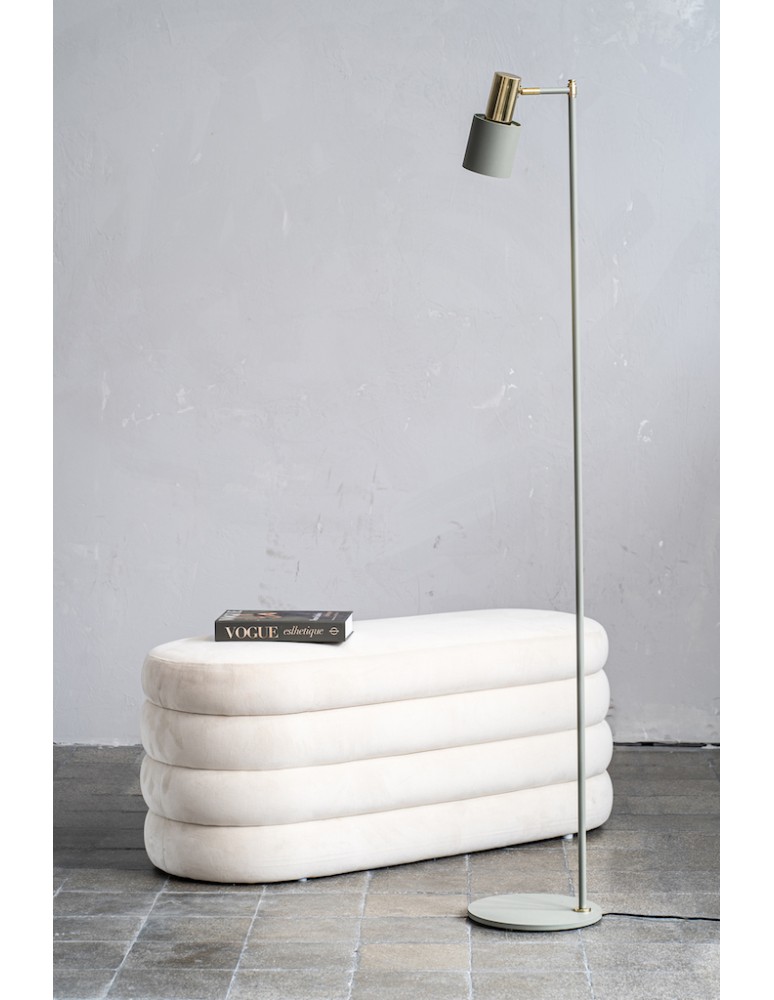 Argon DORIA lampa podłogowa 1 pł. 1x15W (max) szałwia struktura elementy mosiądzowane 4271 Argon DORIA lampa podłogowa 1 pł. 1x15W (max) szałwia struktura elementy mosiądzowane 4271