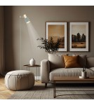 Argon DORIA lampa podłogowa 1 pł. 1x15W (max) szałwia struktura elementy mosiądzowane 4271 Argon DORIA lampa podłogowa 1 pł. 1x15W (max) szałwia struktura elementy mosiądzowane 4271