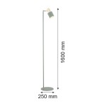 Argon DORIA lampa podłogowa 1 pł. 1x15W (max) szałwia struktura elementy mosiądzowane 4271 Argon DORIA lampa podłogowa 1 pł. 1x15W (max) szałwia struktura elementy mosiądzowane 4271
