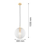 Lampy wiszące kule - Argon EVANS  8577        szkło, mosiądz - product 7
