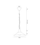 Lampy wiszące industrialne - Argon ERBA lampa wisząca 1 pł. 1x15W (max) biały mat 630 - product 3