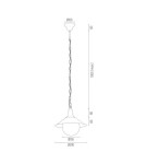 Argon ERBA BIS lampa wisząca 1 pł. 1x15W (max) czarny struktura IP44 3285 Argon ERBA BIS lampa wisząca 1 pł. 1x15W (max) czarny struktura IP44 3285