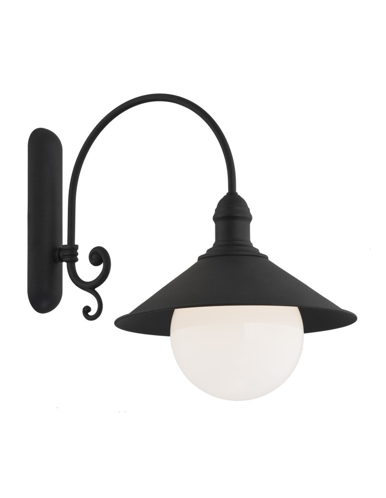 Argon ERBA BIS kinkiet 1 pł. 1x15W (max) czarny struktura IP44 3286 Argon ERBA BIS kinkiet 1 pł. 1x15W (max) czarny struktura IP44 3286