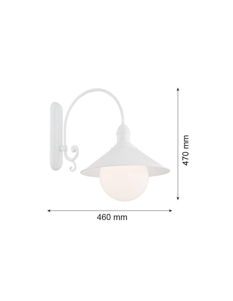 Argon ERBA BIS kinkiet 1 pł. 1x15W (max) biały struktura IP44 3297 Argon ERBA BIS kinkiet 1 pł. 1x15W (max) biały struktura IP44 3297