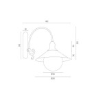 Argon ERBA BIS kinkiet 1 pł. 1x15W (max) biały struktura IP44 3297 Argon ERBA BIS kinkiet 1 pł. 1x15W (max) biały struktura IP44 3297