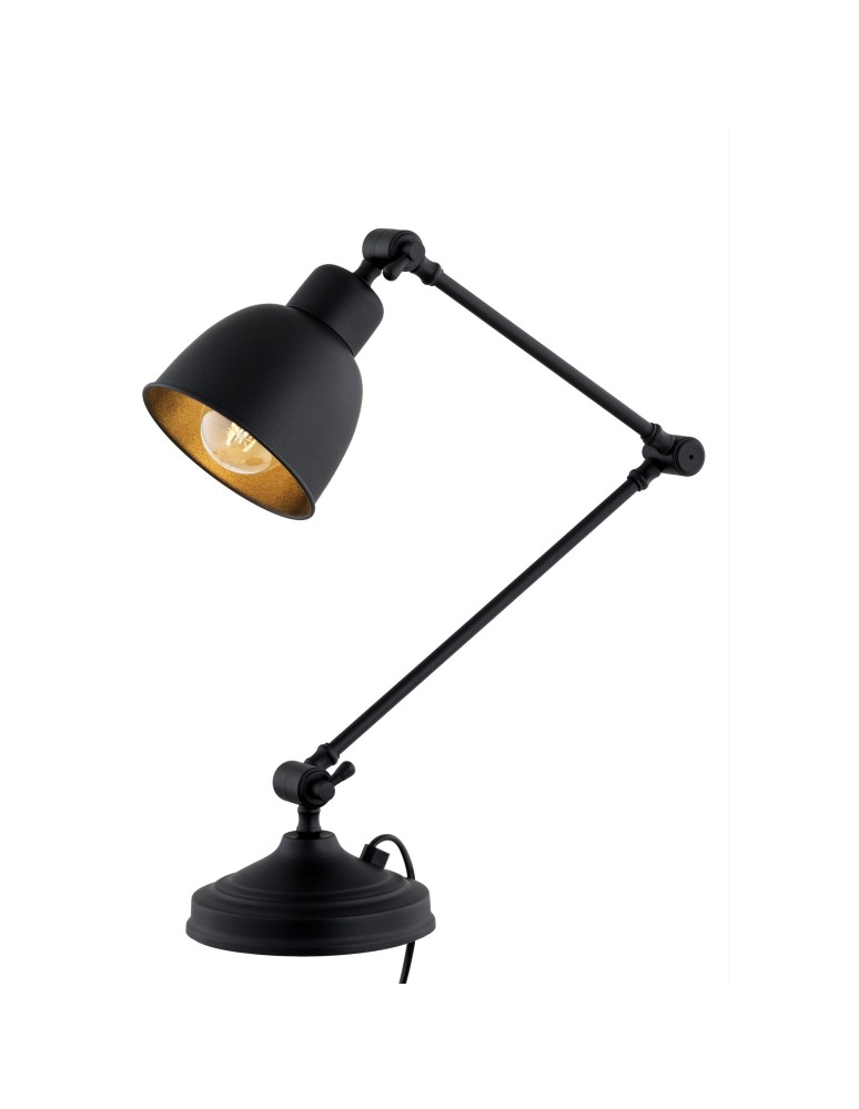 Argon EUFRAT lampa biurkowa 1 pł. 1x15W (max) czarny struktura 3197 Argon EUFRAT lampa biurkowa 1 pł. 1x15W (max) czarny struktura 3197