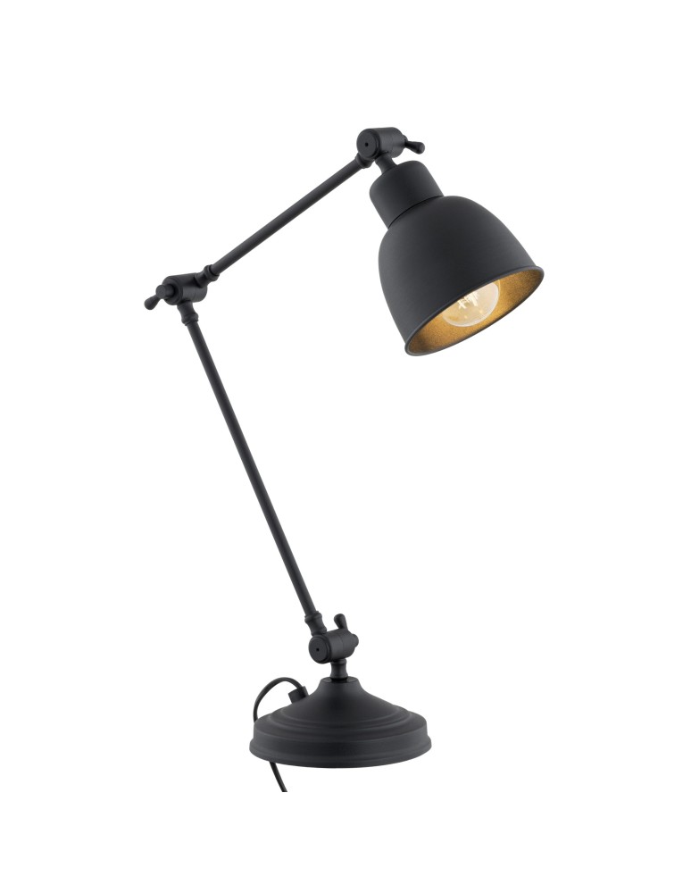 Argon EUFRAT lampa biurkowa 1 pł. 1x15W (max) czarny struktura 3197 Argon EUFRAT lampa biurkowa 1 pł. 1x15W (max) czarny struktura 3197
