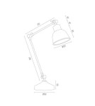 Argon EUFRAT lampa biurkowa 1 pł. 1x15W (max) czarny struktura 3197 Argon EUFRAT lampa biurkowa 1 pł. 1x15W (max) czarny struktura 3197