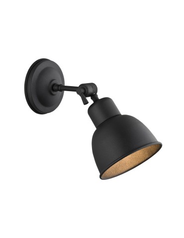 Argon EUFRAT kinkiet 1 pł. 1x15W (max) czarny struktura 3185