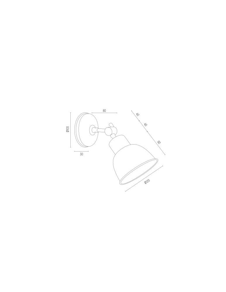 Kinkiety loftowe - industrialne - Argon EUFRAT kinkiet 1 pł. 1x15W (max) antracyt struktura 3183 - product kolory-swiatla.pl 3