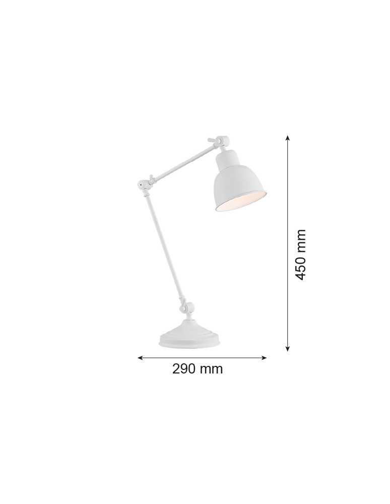 Argon EUFRAT lampa biurkowa 1 pł. 1x15W (max) biały struktura 3194 Argon EUFRAT lampa biurkowa 1 pł. 1x15W (max) biały struktura 3194