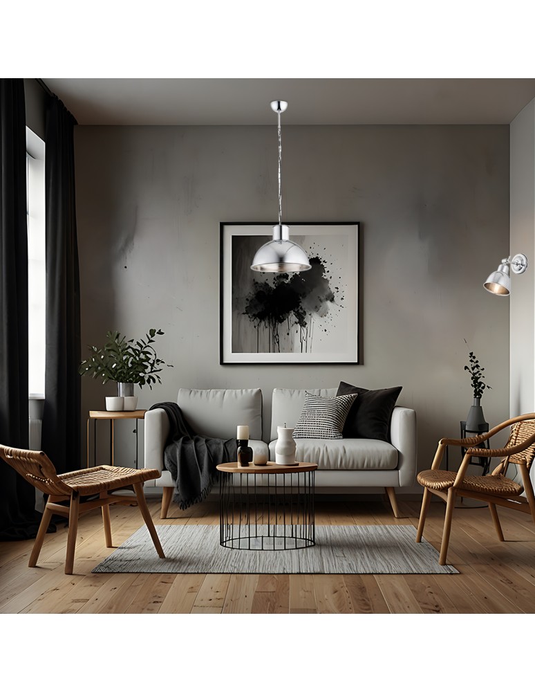 Argon EUFRAT lampa wisząca 1 pł. 1x15W (max) chrom szczotkowany 3294 Argon EUFRAT lampa wisząca 1 pł. 1x15W (max) chrom szczotkowany 3294