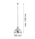 Argon EUFRAT lampa wisząca 1 pł. 1x15W (max) chrom szczotkowany 3294 Argon EUFRAT lampa wisząca 1 pł. 1x15W (max) chrom szczotkowany 3294
