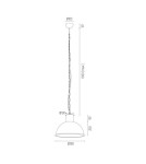 Argon EUFRAT lampa wisząca 1 pł. 1x15W (max) chrom szczotkowany 3294 Argon EUFRAT lampa wisząca 1 pł. 1x15W (max) chrom szczotkowany 3294