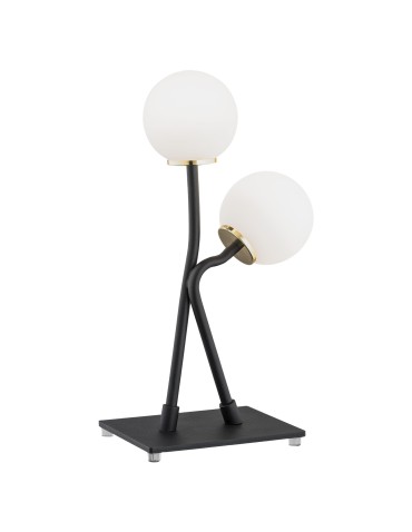 Argon FARON lampa stołowa 2 pł. 2x6W (max) opal mat czarny struktura 892