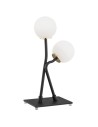Argon FARON lampa stołowa 2 pł. 2x6W (max) opal mat czarny struktura 892