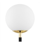 Lampy stołowe - Argon FERRONE lampa stołowa 2 pł. 2x7W (max) opal mat czarny struktura 7072 - product 4