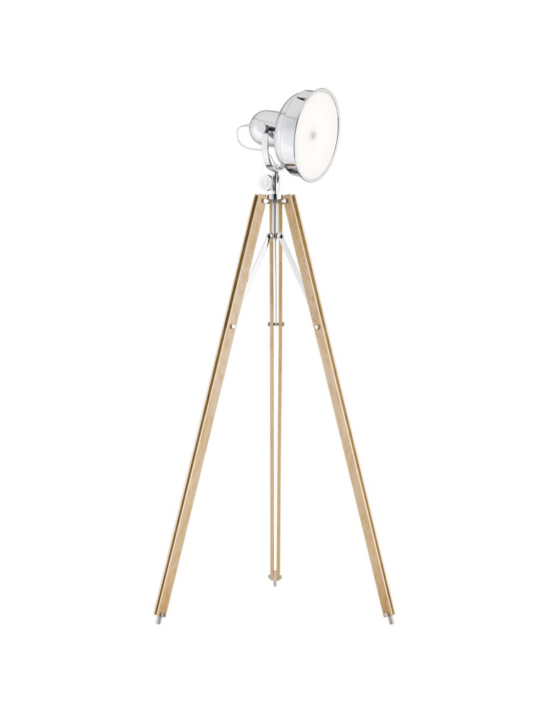 Argon FOTO NEW lampa podłogowa 1 pł. 1x22.5W naturalne drewno klosz chromowany metal 3354 Argon FOTO NEW lampa podłogowa 1 pł. 1x22.5W naturalne drewno klosz chromowany metal 3354