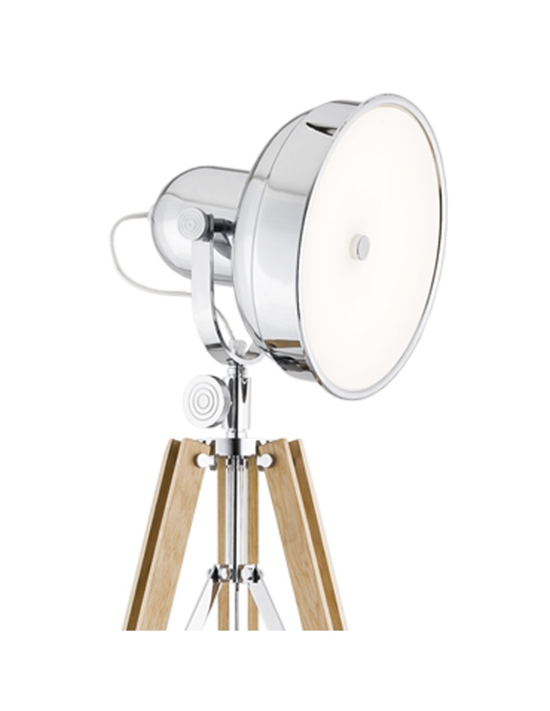 Argon FOTO NEW lampa podłogowa 1 pł. 1x22.5W naturalne drewno klosz chromowany metal 3354 Argon FOTO NEW lampa podłogowa 1 pł. 1x22.5W naturalne drewno klosz chromowany metal 3354
