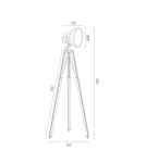 Argon FOTO NEW lampa podłogowa 1 pł. 1x22.5W naturalne drewno klosz chromowany metal 3354 Argon FOTO NEW lampa podłogowa 1 pł. 1x22.5W naturalne drewno klosz chromowany metal 3354