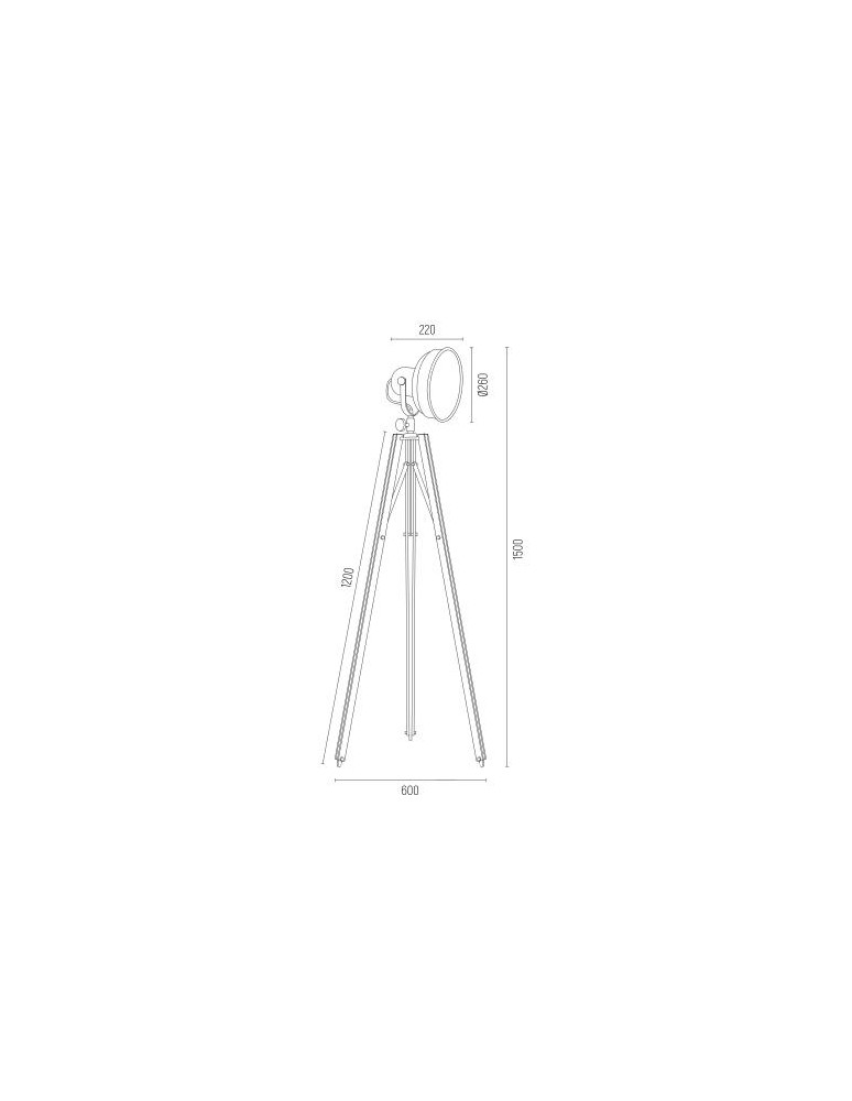 Argon FOTO NEW lampa podłogowa 1 pł. 1x22.5W naturalne drewno klosz chromowany metal 3354 Argon FOTO NEW lampa podłogowa 1 pł. 1x22.5W naturalne drewno klosz chromowany metal 3354