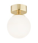 Argon FLAVIO plafon 1 pł. 1x7W (max) mosiądz IP44 klosz opal mat 4004 Argon FLAVIO plafon 1 pł. 1x7W (max) mosiądz IP44 klosz opal mat 4004