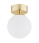 Argon FLAVIO plafon 1 pł. 1x7W (max) mosiądz IP44 klosz opal mat 4004 Argon FLAVIO plafon 1 pł. 1x7W (max) mosiądz IP44 klosz opal mat 4004