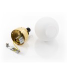 Argon FLAVIO plafon 1 pł. 1x7W (max) mosiądz IP44 klosz opal mat 4004 Argon FLAVIO plafon 1 pł. 1x7W (max) mosiądz IP44 klosz opal mat 4004