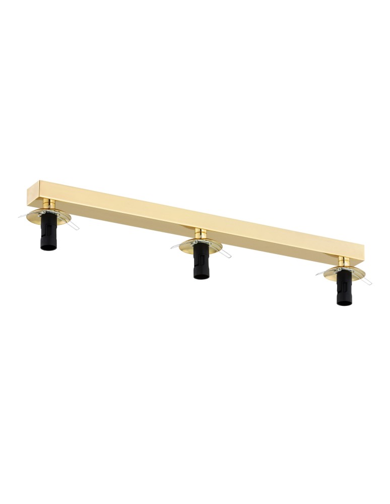 Argon FLAVIO plafon 3 pł. listwa 3x7W (max) mosiądz IP44 klosze opal mat 1414