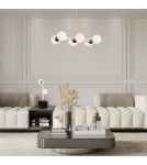 Argon FREEMONT lampa stołowa 2 pł. 2x6W (max) opal mat mosiądz szczotkowany 1044 Argon FREEMONT lampa stołowa 2 pł. 2x6W (max) opal mat mosiądz szczotkowany 1044