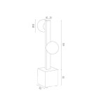 Argon FREEMONT lampa stołowa 2 pł. 2x6W (max) opal mat mosiądz szczotkowany 1044 Argon FREEMONT lampa stołowa 2 pł. 2x6W (max) opal mat mosiądz szczotkowany 1044