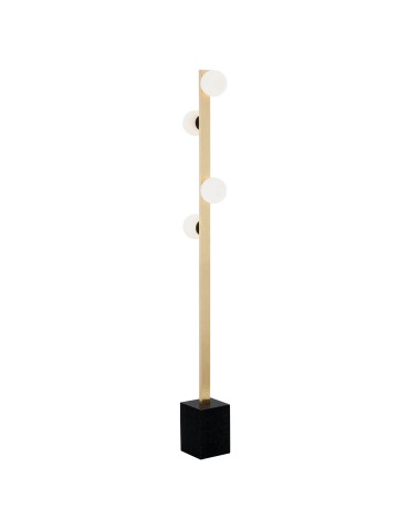 Argon FREEMONT lampa podłogowa 4 pł. 4x6W (max) opal mat mosiądz szczotkowany 1738