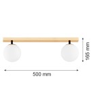 Argon FREEMONT plafon 2 pł. 2x7W (max) opal mat mosiądz szczotkowany 1045 Argon FREEMONT plafon 2 pł. 2x7W (max) opal mat mosiądz szczotkowany 1045