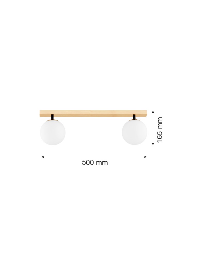Argon FREEMONT plafon 2 pł. 2x7W (max) opal mat mosiądz szczotkowany 1045 Argon FREEMONT plafon 2 pł. 2x7W (max) opal mat mosiądz szczotkowany 1045