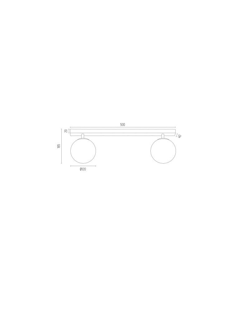 Argon FREEMONT plafon 2 pł. 2x7W (max) opal mat mosiądz szczotkowany 1045 Argon FREEMONT plafon 2 pł. 2x7W (max) opal mat mosiądz szczotkowany 1045