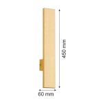 Argon FREEMONT listwa krótsza 10 W mosiądz szczotkowany 4724 Argon FREEMONT listwa krótsza 10 W mosiądz szczotkowany 4724