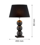 Lampy stołowe - Argon FUDŻI lampa stołowa 1 pł. 1x15W (max) czarny czarny 3623 - product 2