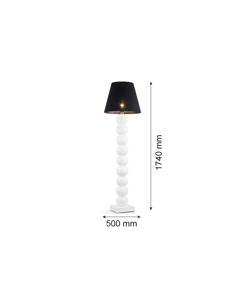 Argon FUDŻI lampa podłogowa 1 pł. 1x15W (max) czarny czarny 3659 Argon FUDŻI lampa podłogowa 1 pł. 1x15W (max) czarny czarny 3659