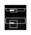 Lampy sufitowe geometryczne - RAMKO Akira Plafon Duży LED 66308 - produkt 2