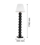 Argon FUDŻI lampa podłogowa 1 pł. 1x15W (max) biały czarny 4059 Argon FUDŻI lampa podłogowa 1 pł. 1x15W (max) biały czarny 4059