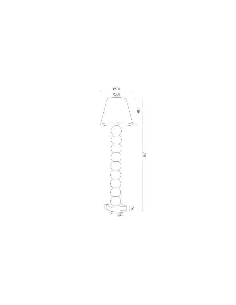 Argon FUDŻI lampa podłogowa 1 pł. 1x15W (max) biały czarny 4059 Argon FUDŻI lampa podłogowa 1 pł. 1x15W (max) biały czarny 4059