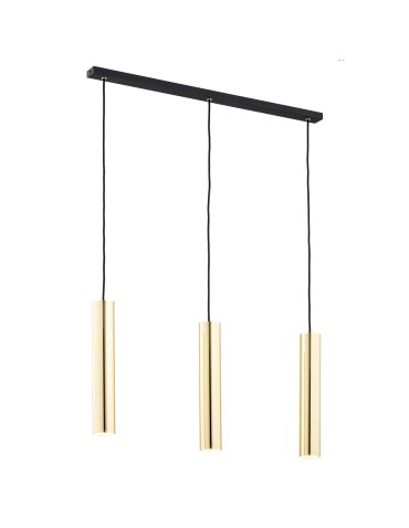 Argon GOMERA PLUS lampa wisząca 3 pł. 3x5W (max) mosiądz czarny struktura 6113